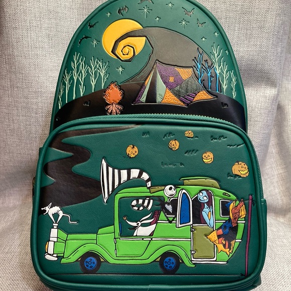 Her Universe Disney Camp Nightmare Before Christmas Bag Backpack Jack And Sally - Picture 1 of 12